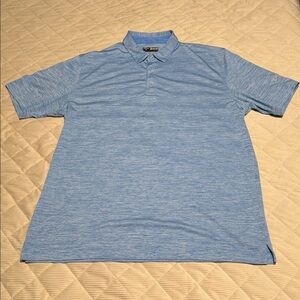 Callaway Heathered Blue Polo Shirt Opti-Dri Performance Men’s XL